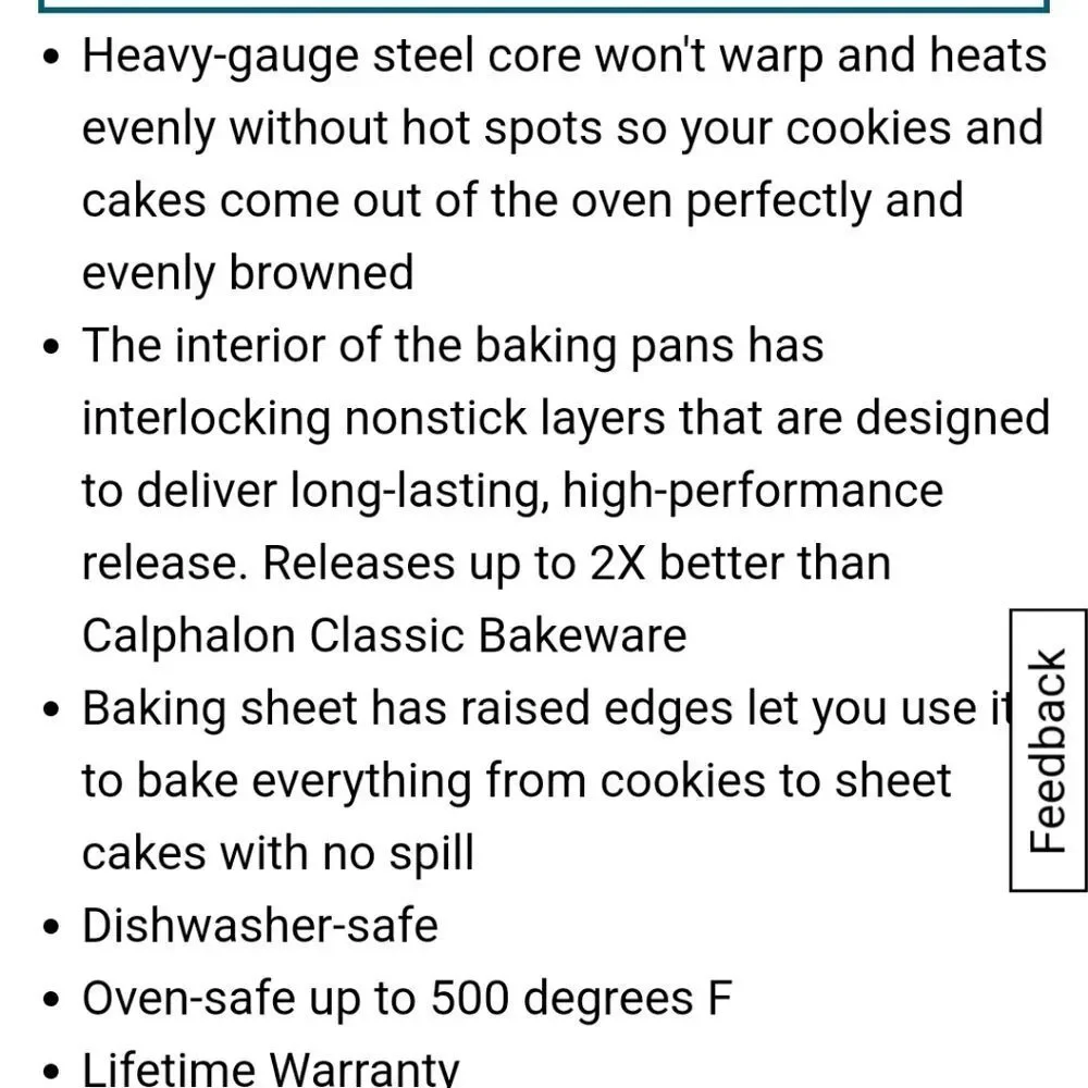 Calphalon Nonstick Bakeware 2-PC Baking Sheet‎ Set